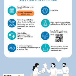 Ebury SW1 Coffee Mornings Flyer Poster
